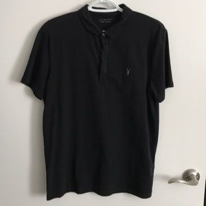 ALL SAINTS Medium Brace SS Polo -Perfect Condition